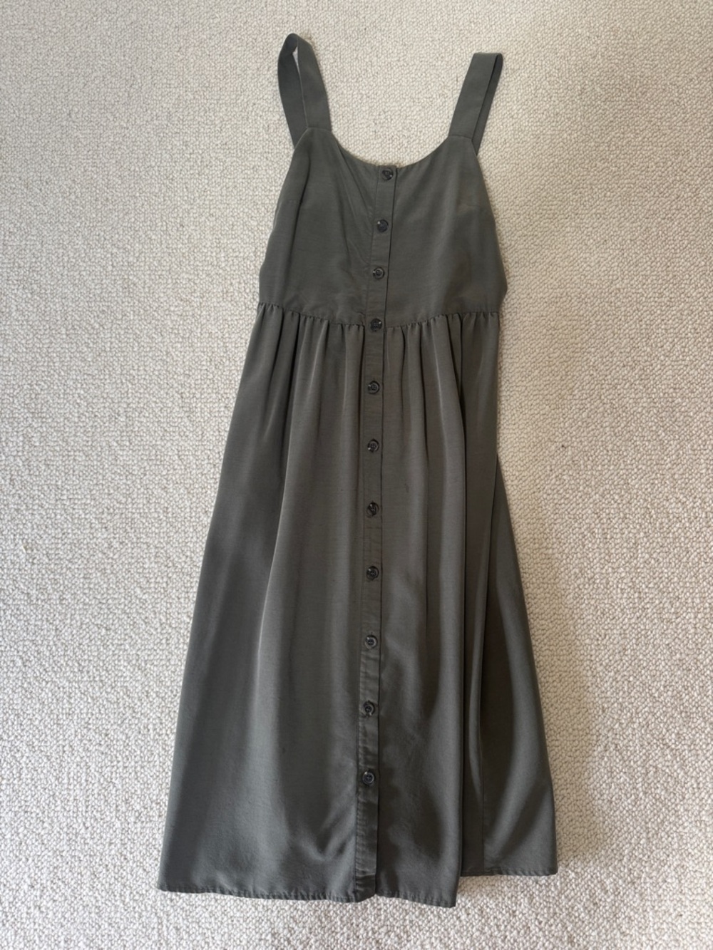 Nicole Miller Classic Olive Button-Front Sundress - Women
